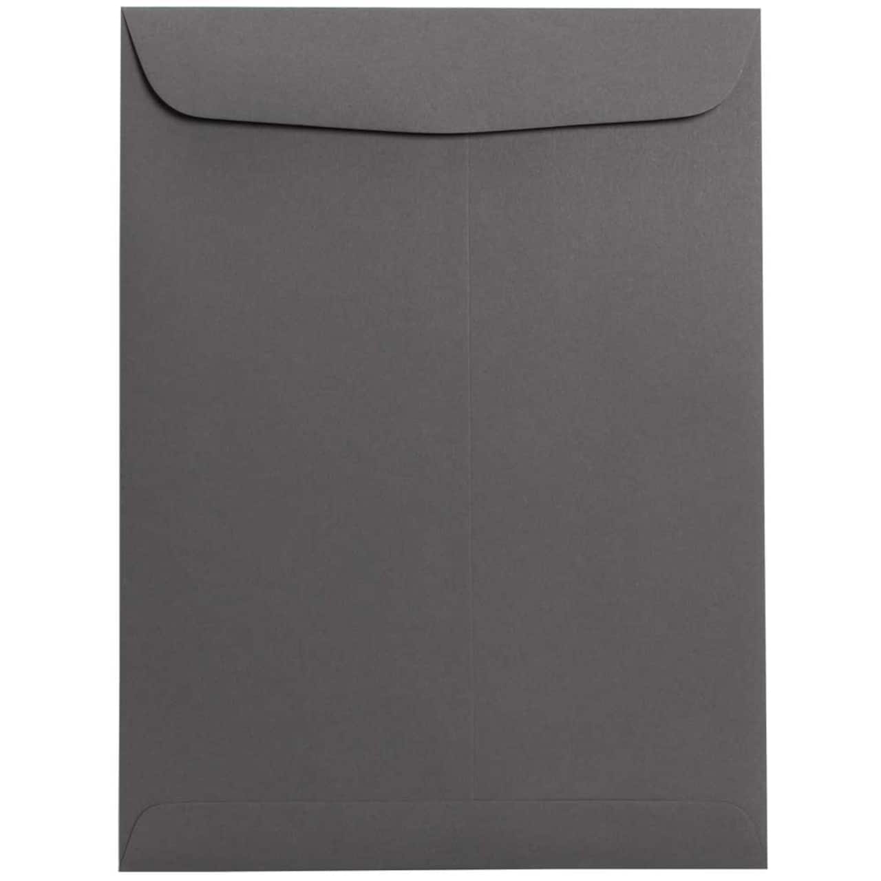 JAM Paper 9" x 12" Dark Gray Open End Catalog Premium Envelopes
